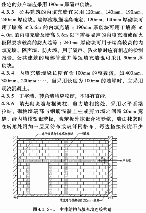 北京市框架填充墙(轻集料砌块)设计及施工技术规程db11/t742-2010