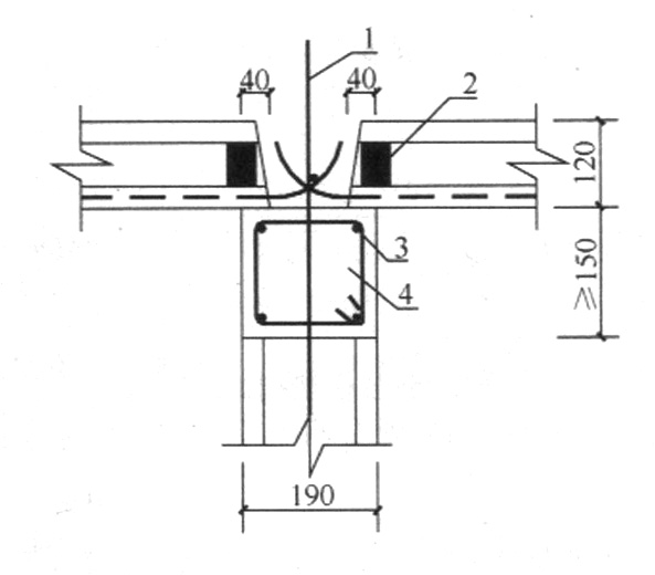 3.4 芯柱贯穿楼板构造